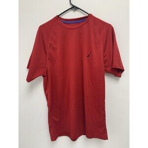 Men's NAUTICA Red Casual Shirt size Medium Athletic